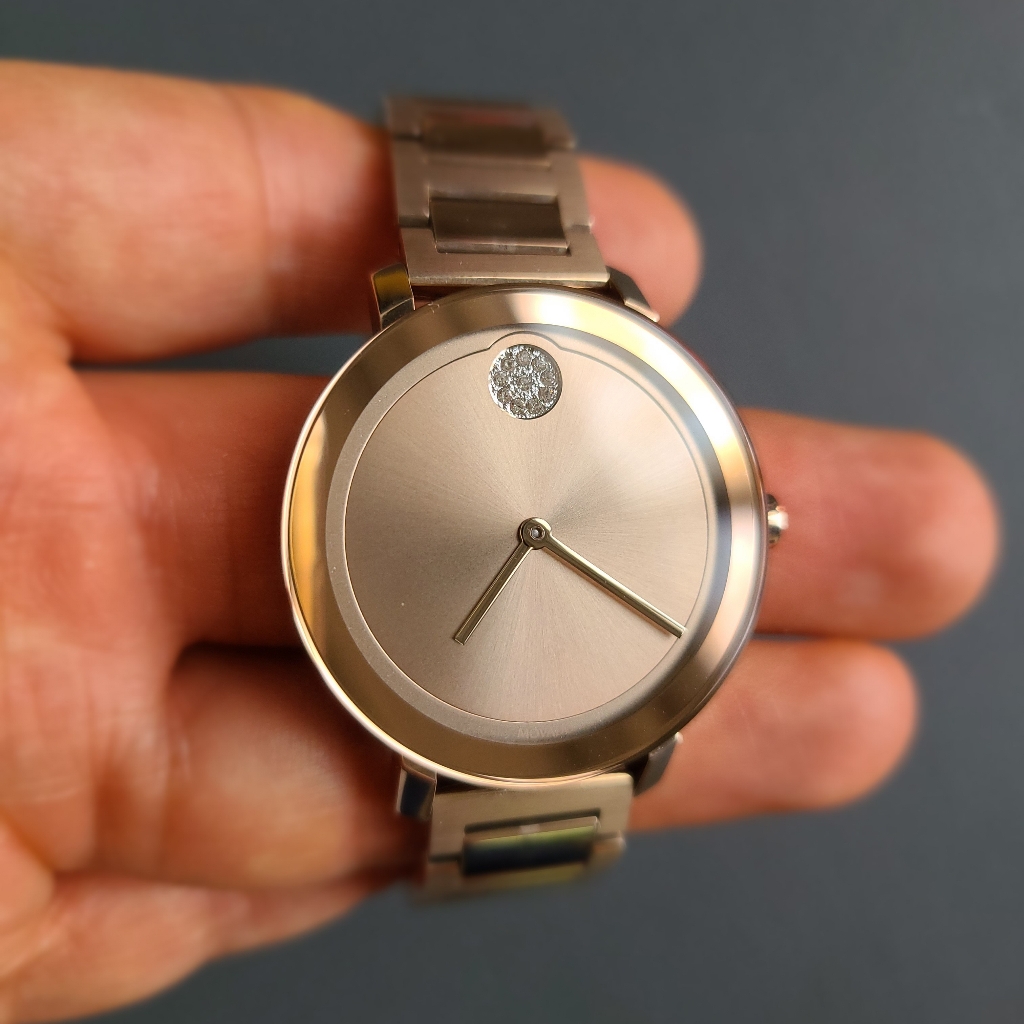 Movado Women's Bold Evolution Rose Gold Watch With Stainless Steel Strap 3600650